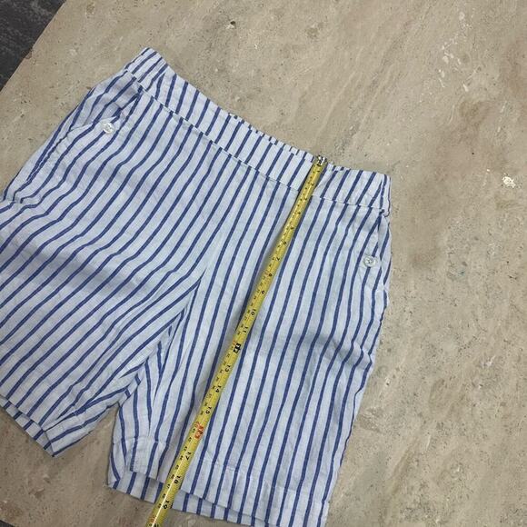 Like new Women's Croft & Barrow® Breezy Linen Blend Soft Stripe Shorts Size M - Picture 10 of 10